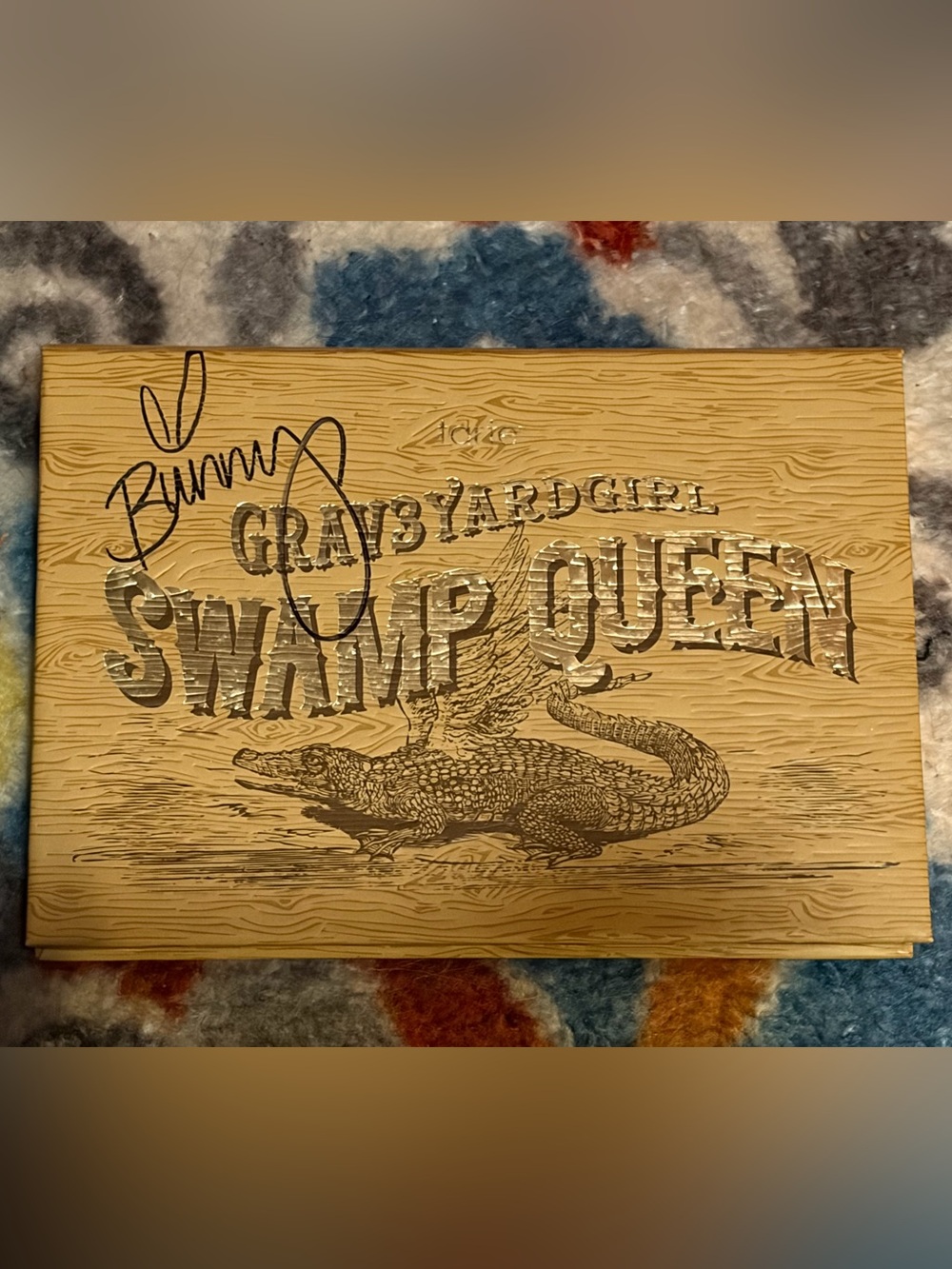 YouTuber Grav3yardGirl autographed Swamp Queen Tarte makeup palette (unused)